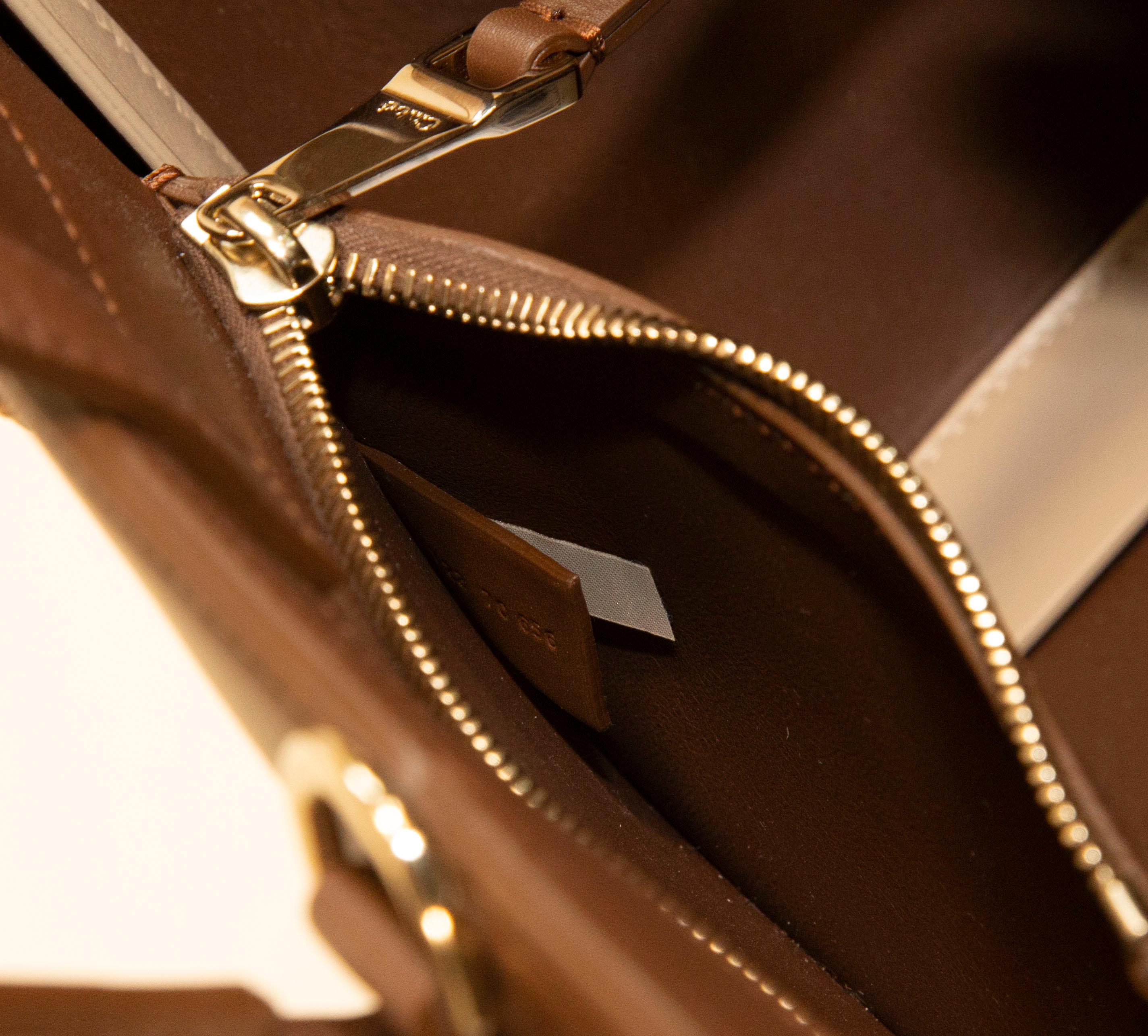 Chloe Edith Medium Tote Bag aus mokkabraunem Leder im Angebot 6