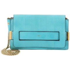 Chloe Elle Chain Clutch Python Medium