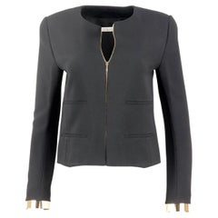Chloé Embellished Stretch Crepe Jacket FR 36 UK 8 