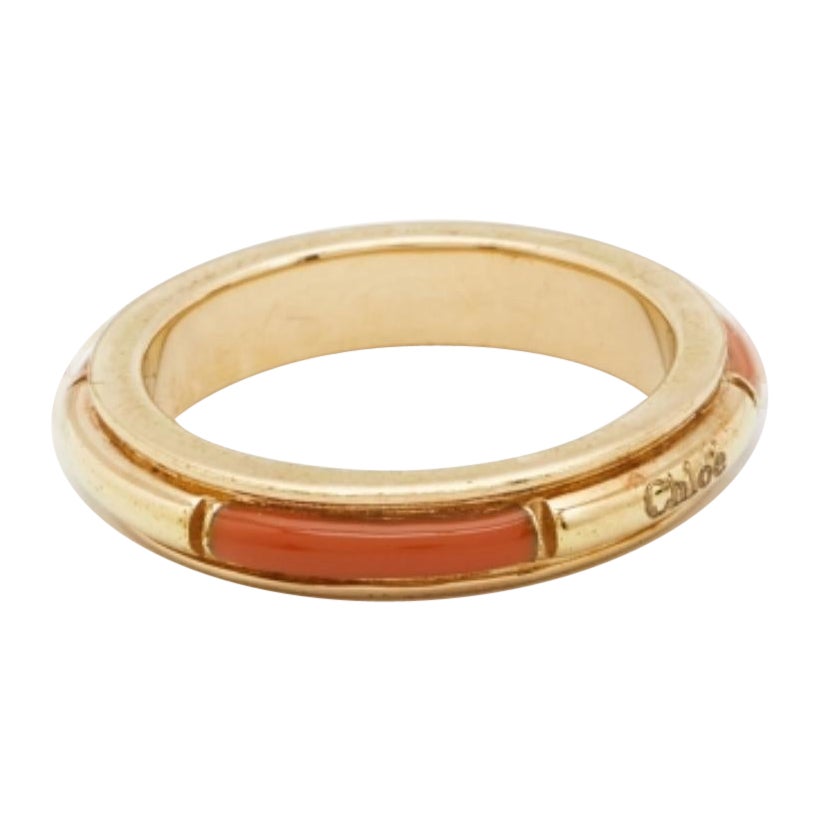 Anello Chloe con fascia smaltata in oro misura 52