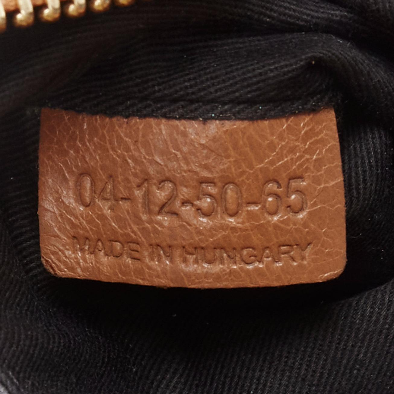 CHLOE Ethel tan smooth leather gold logo square buckles small shoulder bag 6