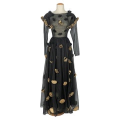 Vestido de noche Chloé años 1975