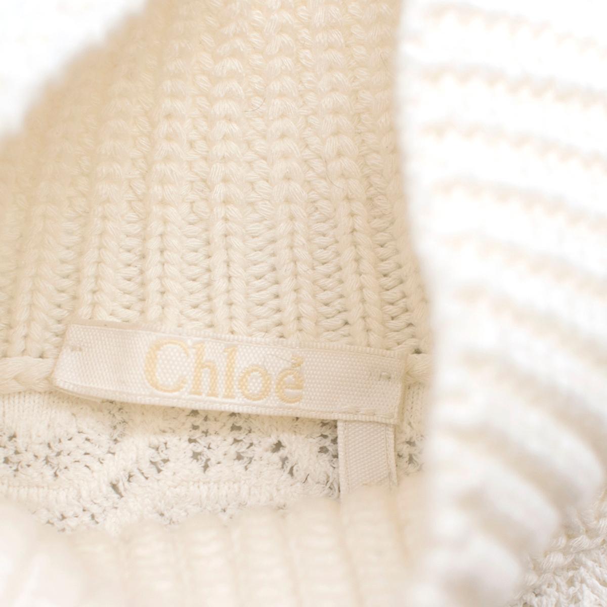 Women's Chloe eyelet-embellished crochet-knit sweater US 4