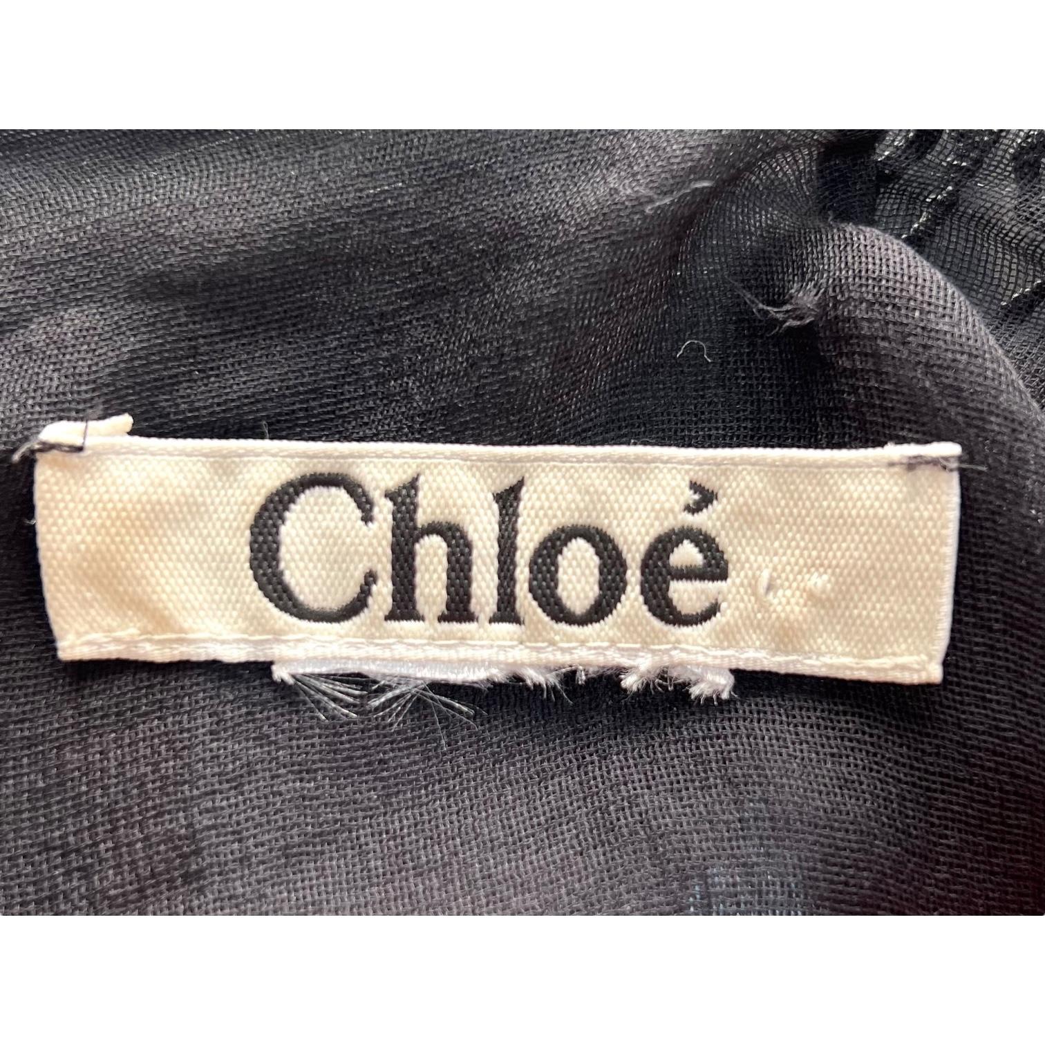 Chloé F/W 2007 Eclectic Little Black and Red Pleather and Rhinestone Mini Dress en vente 1