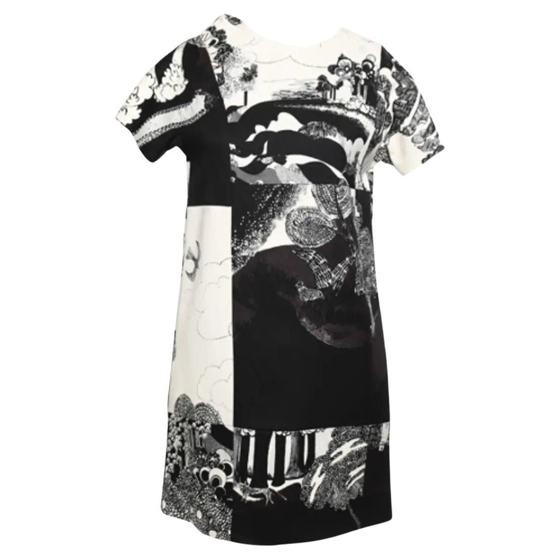 Chloé FALL 2007 RTW Secret Garden robe a-line en laine 40 fr en vente