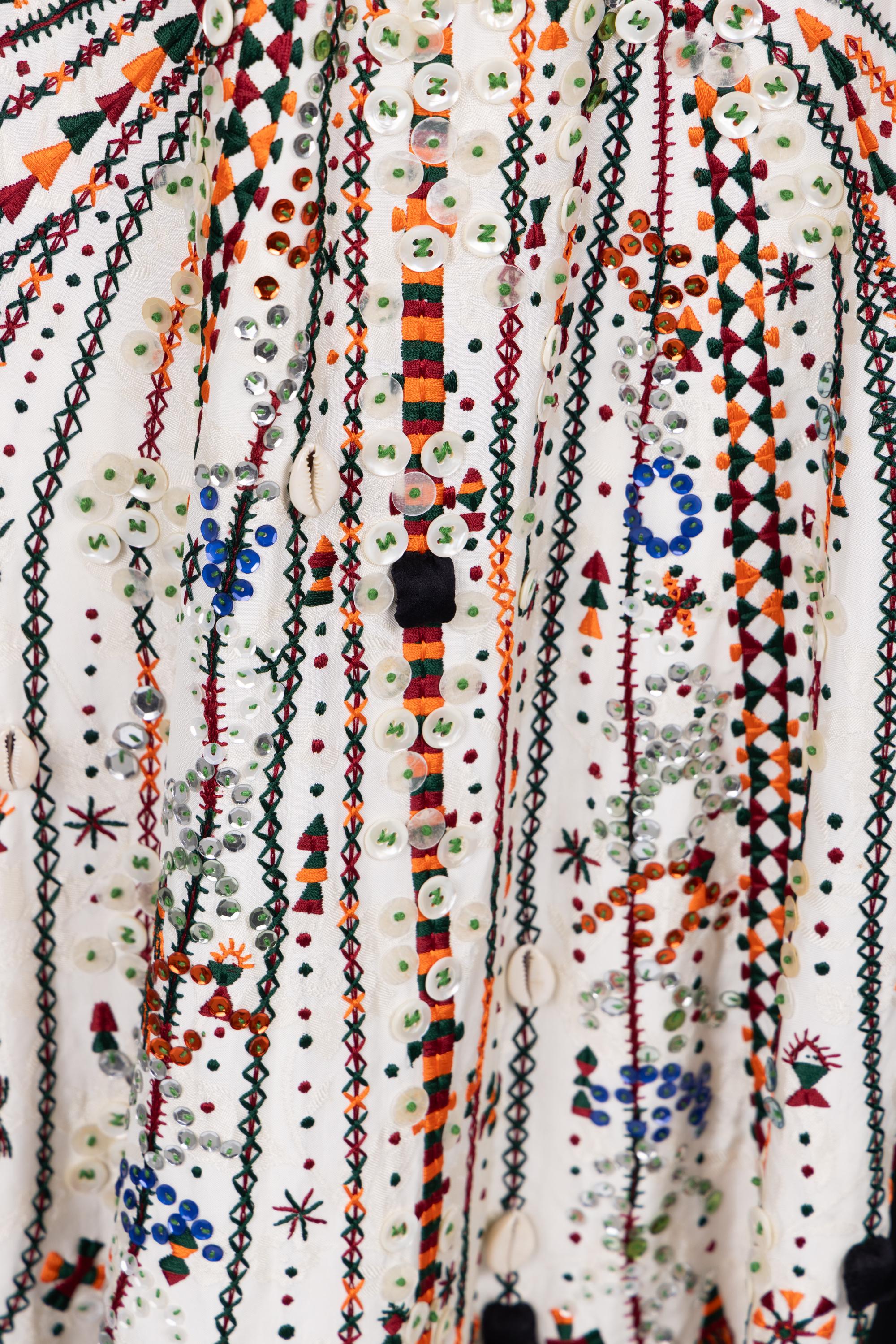 Abito caftano ricamato Chloé Autunno 2016 Look 15 - Passerella Keller in vendita 5