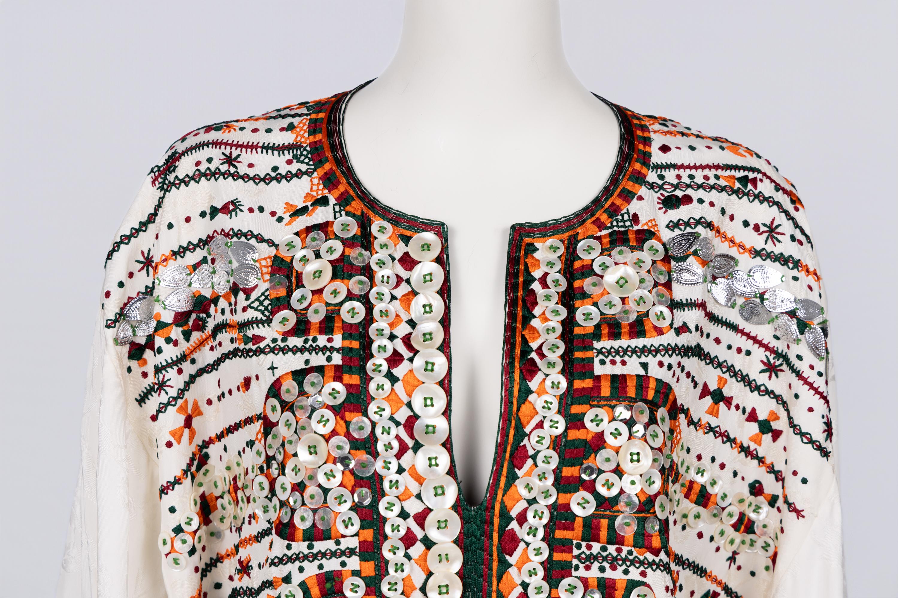 Abito caftano ricamato Chloé Autunno 2016 Look 15 - Passerella Keller in vendita 2