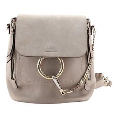 Chloe Faye Backpack Leather and Suede Medium