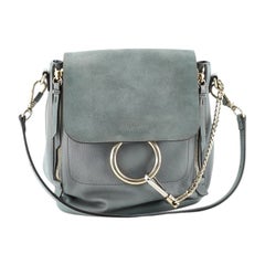 Rucksack aus Leder und Wildleder von Chloe Faye Medium