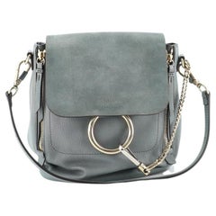 Chloe Faye Backpack Leather and Suede Medium
