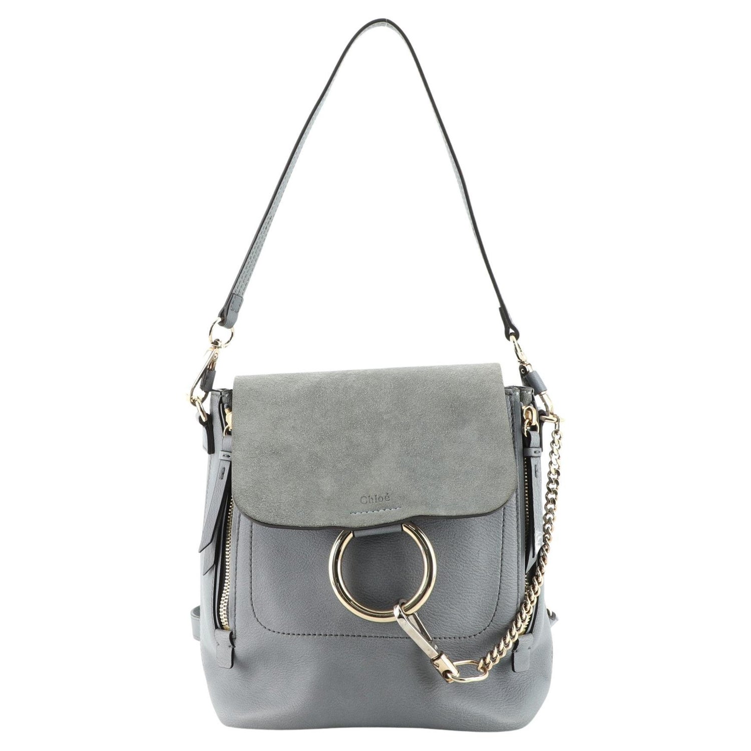 Chloe Faye Backpack Leather and Suede Medium at 1stDibs