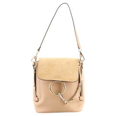 Chloe Faye Backpack Leather and Suede Medium
