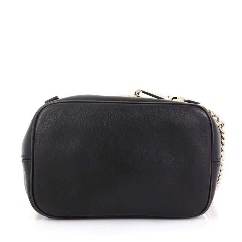 Black Chloe Faye Backpack Leather and Suede Mini