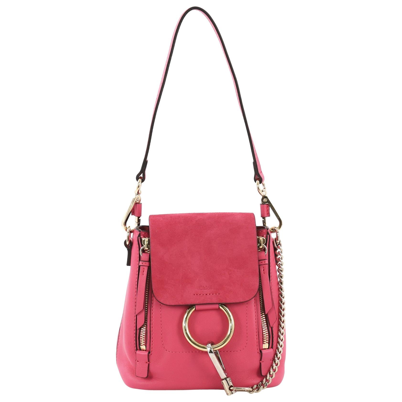 chloe faye backpack red
