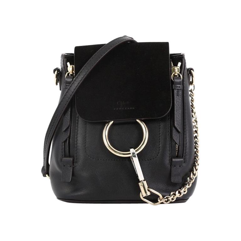 Chloe Faye Backpack Leather and Suede Mini at 1stDibs