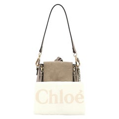 Chloe Faye Backpack Leather and Suede Mini