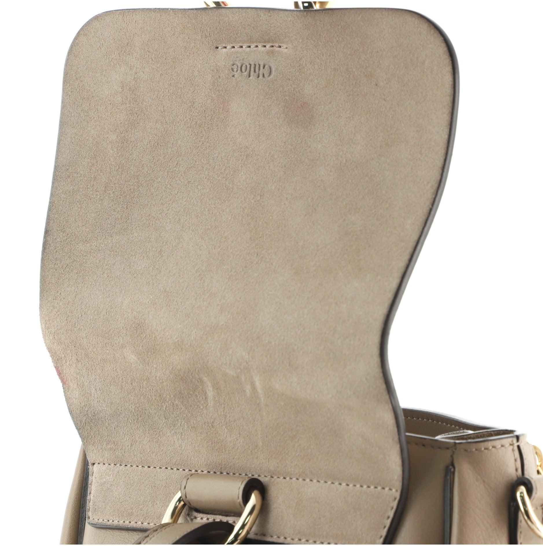 Chloe Faye Backpack Leather and Suede Small 4