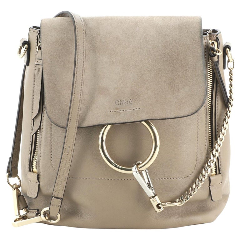 Chloe Faye Shoulder Bag Leather and Suede Small at 1stDibs