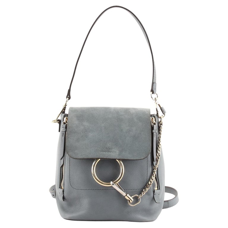 Chloe Faye Backpack Leather and Suede Small at 1stDibs