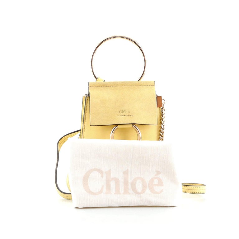 Chloe Faye Bracelet Crossbody Bag Leather and Suede Mini at 1stDibs  chloe  faye small bracelet bag, chloe mini faye, suede small tayler crossbody bag