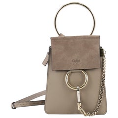 Chloe Faye Armband Umhängetasche Leder und Wildleder Mini