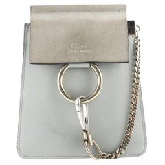 Chloe Faye Bracelet Crossbody Bag Leather and Suede Mini