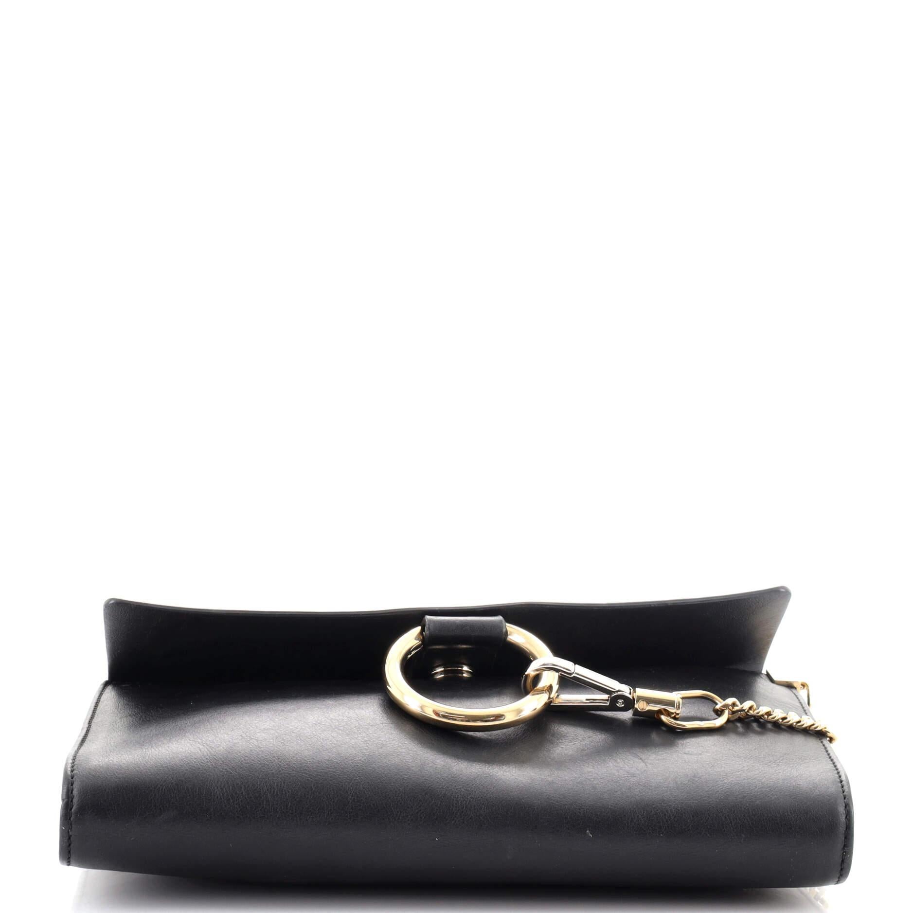 Women's or Men's Chloe Faye Clutch Leather and Suede For Sale