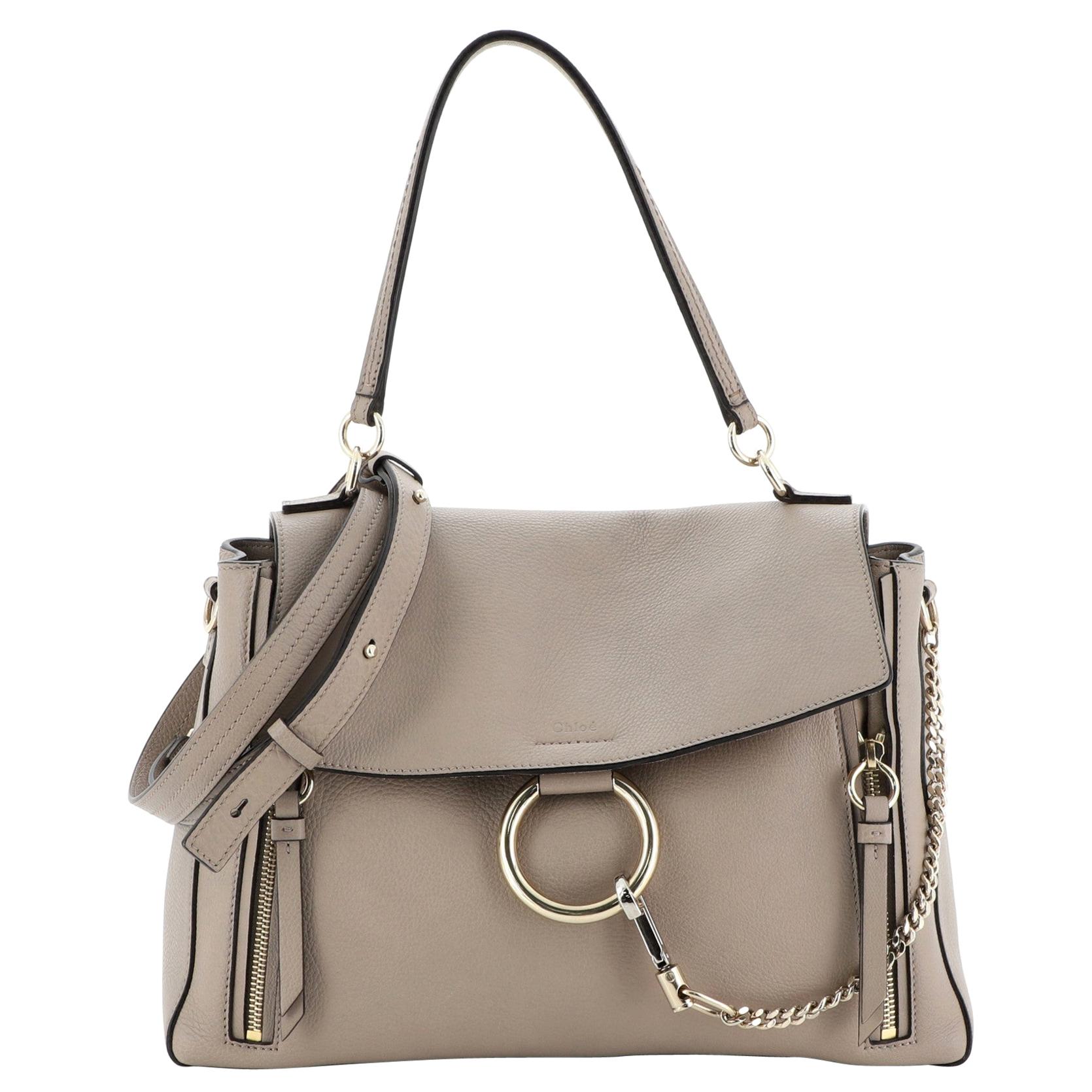 Chloe Faye Day Bag Leather Medium Brown