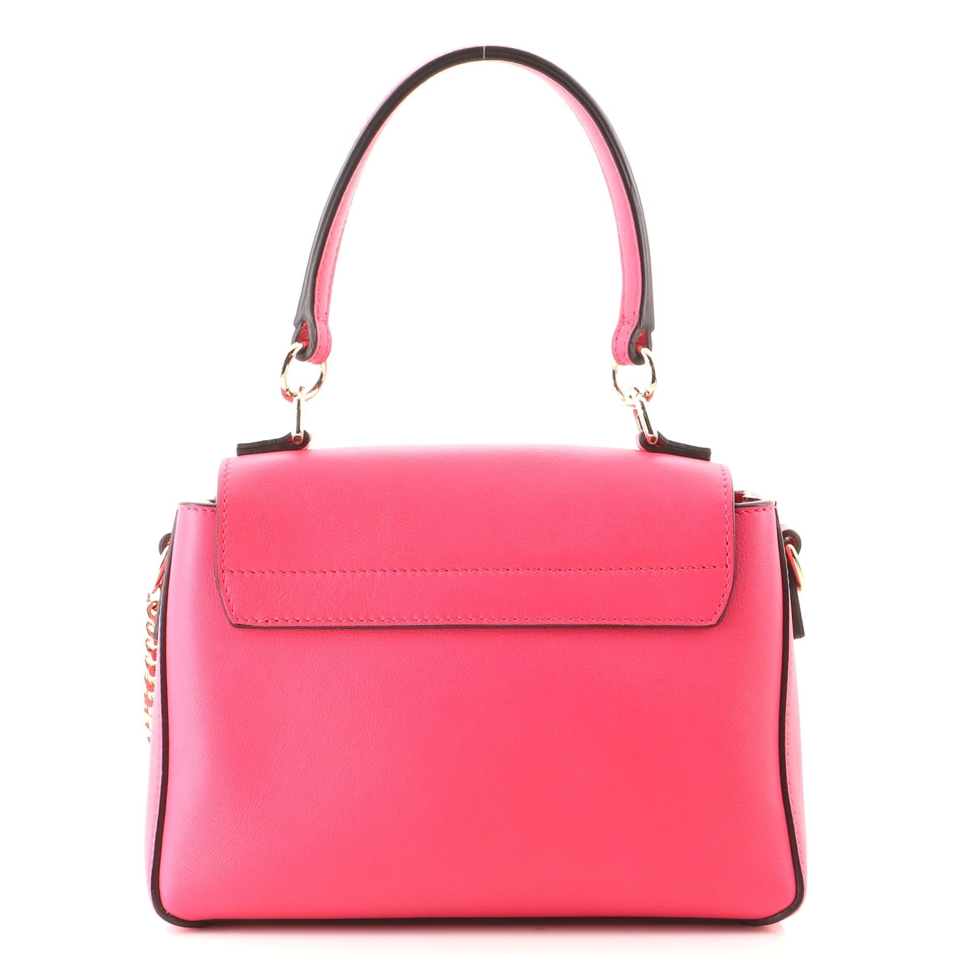 Pink Chloe Faye Day Bag Leather Mini