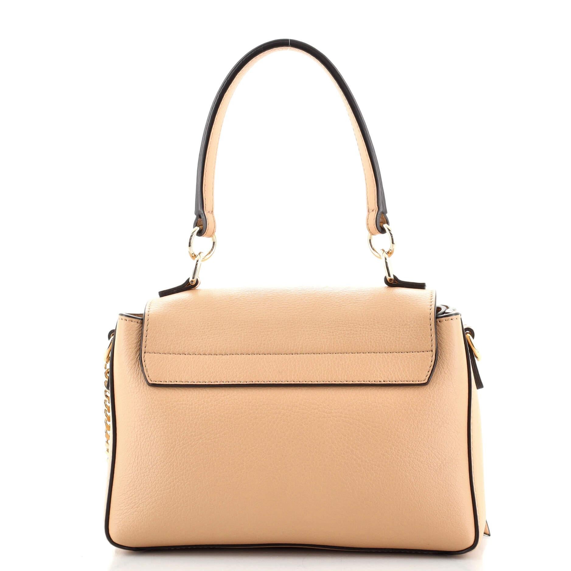 Beige Chloe Faye Day Bag Leather Mini