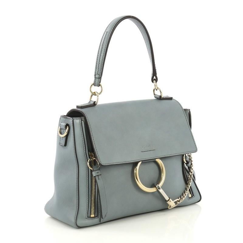 Gray Chloe Faye Day Bag Leather Small
