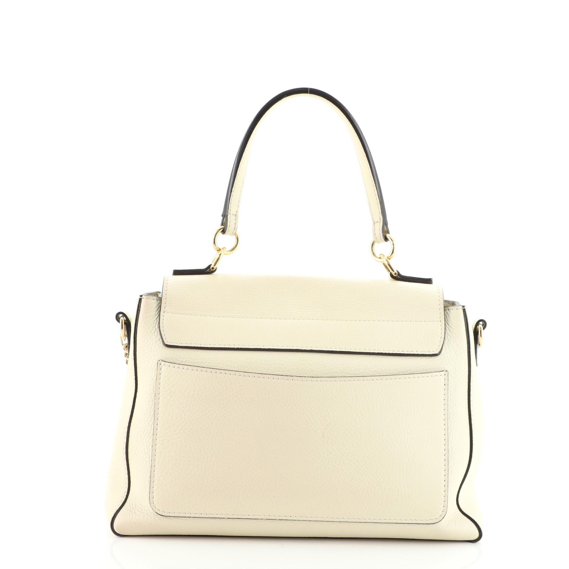 Ledertasche von Faye für den Tag (Beige)