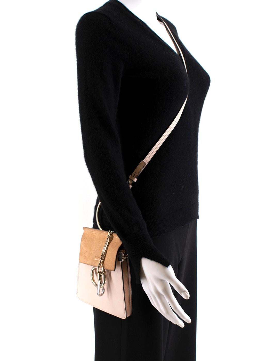 Women's or Men's Chloe Faye Mini Suede-panel Leather Cross-body Bag