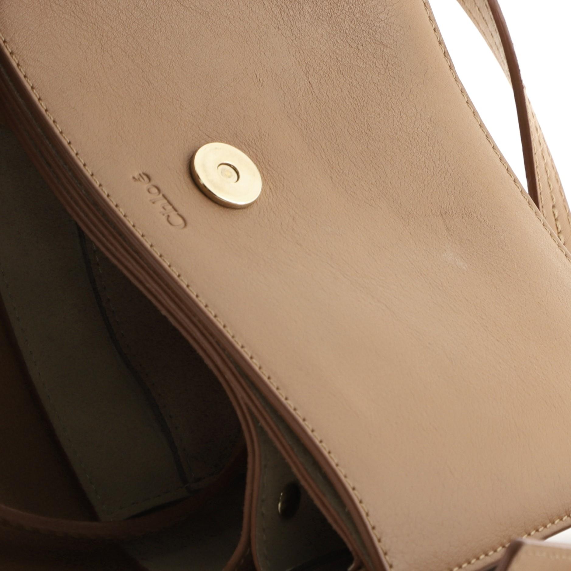 Chloe Faye Shoulder Bag Leather and Python Small, 2