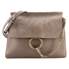 Chloe Faye Umhängetasche Leder und Wildleder Medium