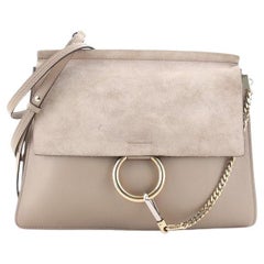 Chloe Faye Umhängetasche Leder und Wildleder Medium