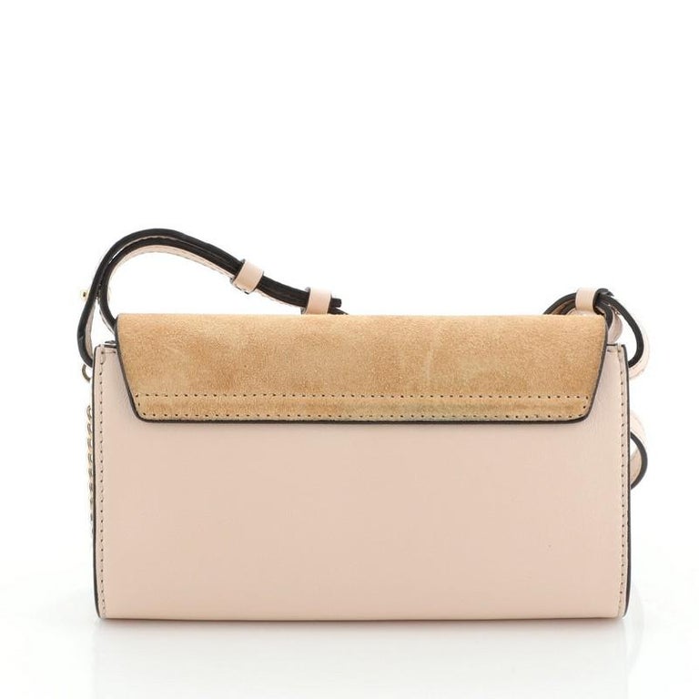 Chloe Faye Shoulder Bag Leather and Suede Mini at 1stDibs