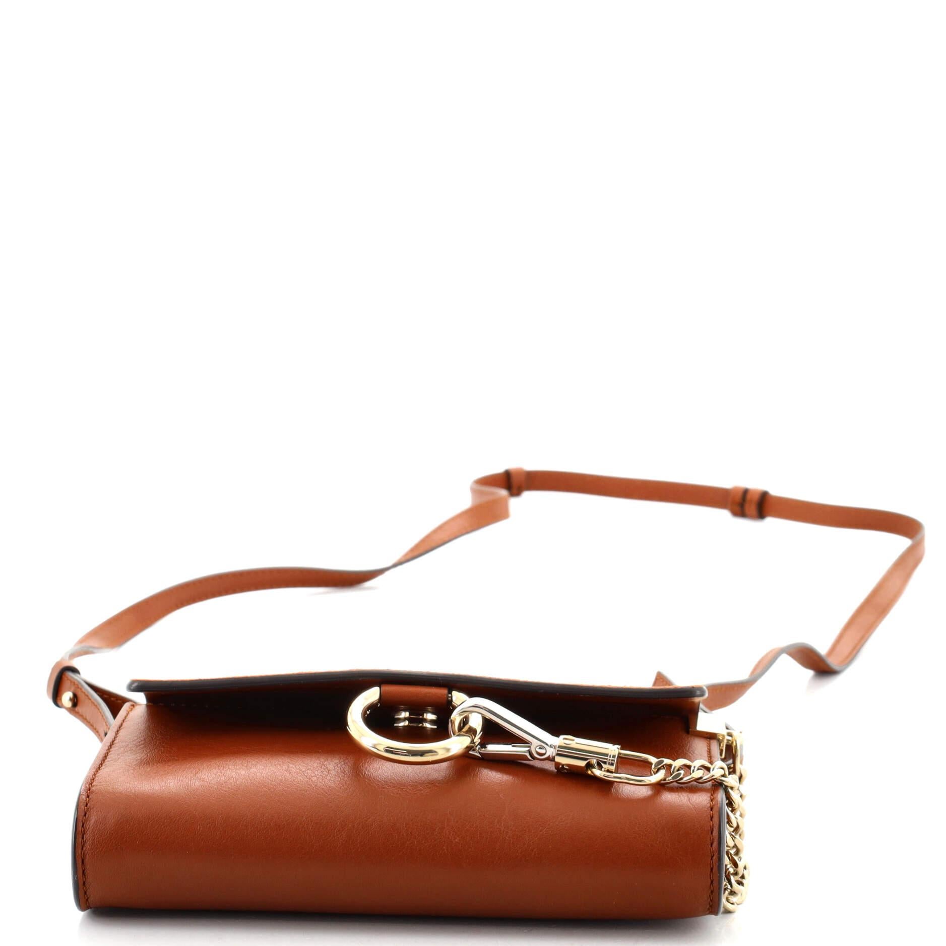 Women's or Men's Chloe Faye Shoulder Bag Leather and Suede Mini