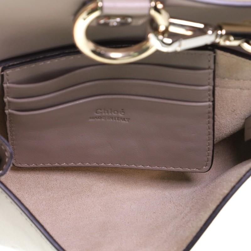Chloe Faye Shoulder Bag Leather and Suede Mini 1