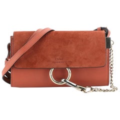Chloe Faye Shoulder Bag Leather And Suede Mini