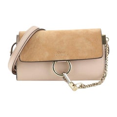 Chloe Faye Shoulder Bag Leather and Suede Mini