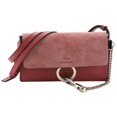 Chloe Faye Shoulder Bag Leather and Suede Mini