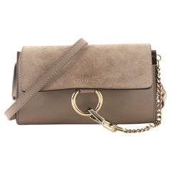 Chloe Faye Shoulder Bag Leather and Suede Mini