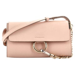 Mini-Umhängetasche aus Leder und Wildleder von Faye