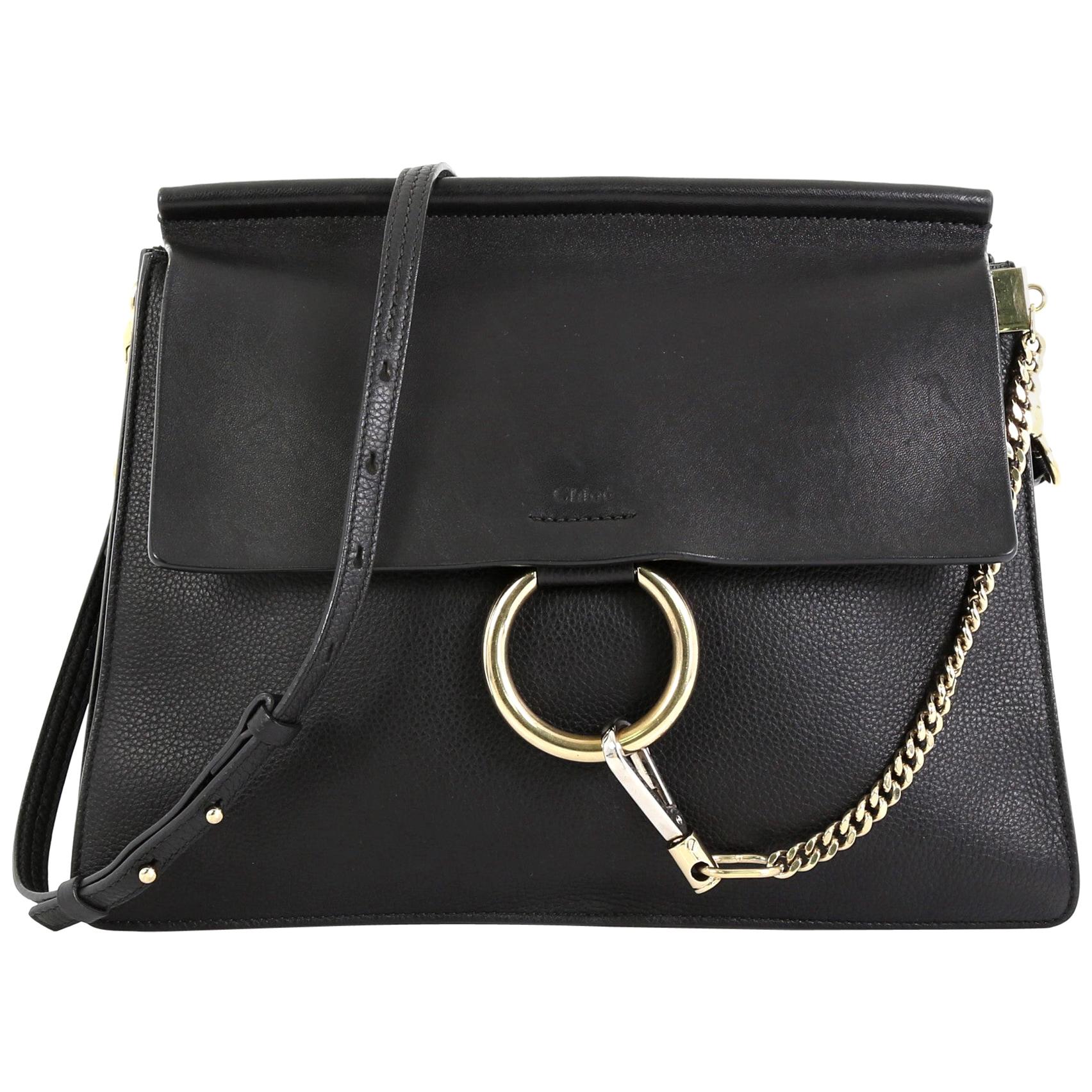 Chloe Faye Shoulder Bag Leather Medium