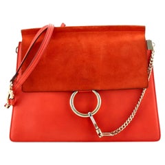 Chloe Faye Schultertasche Leder Medium