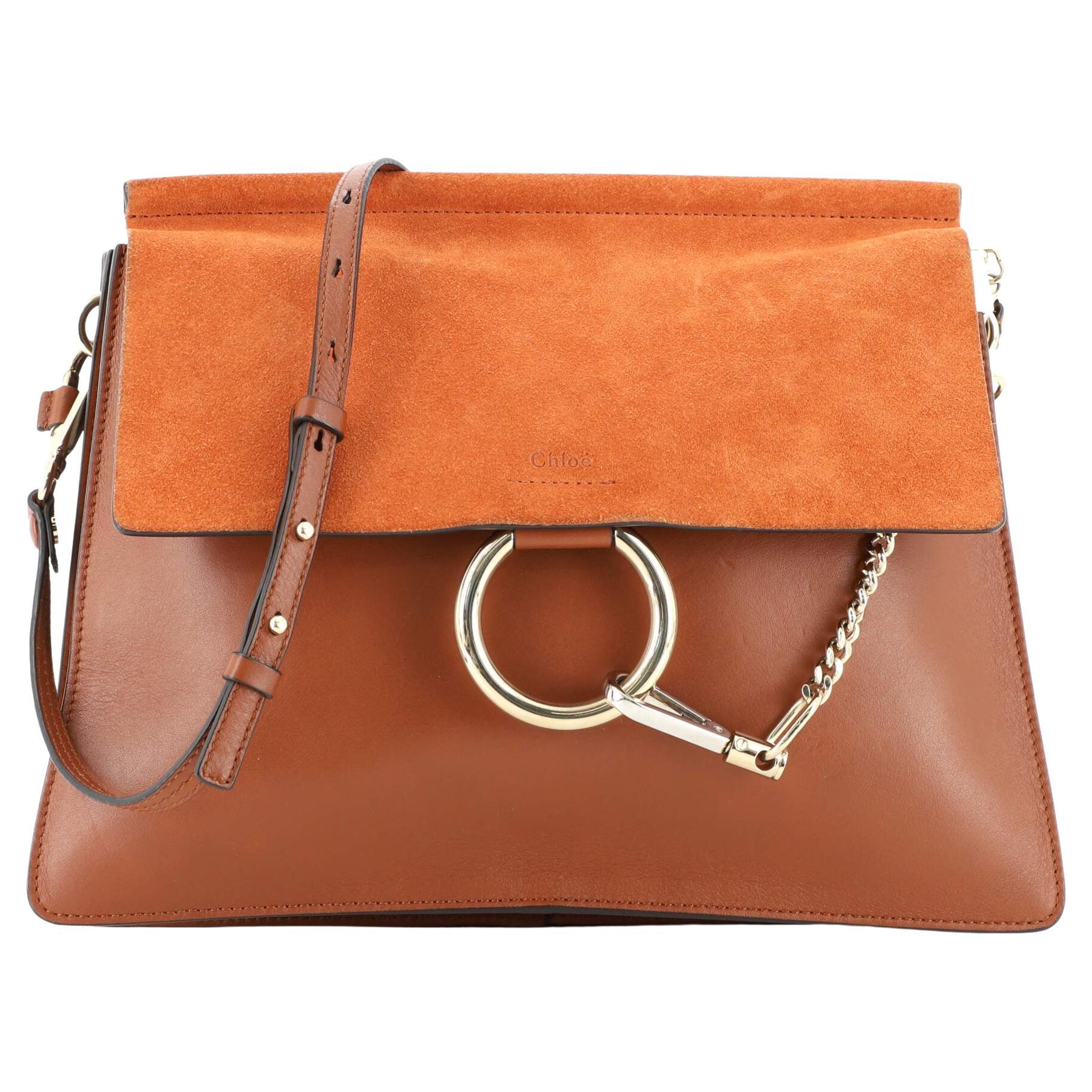 Chloe Peach Leather Medium Marcie Shoulder Bag at 1stDibs