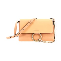 Used Chloe Faye Shoulder Bag Leather Small