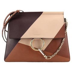 Chloe Faye Shoulder Bag Multicolor Leather Medium