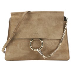 Chloe Faye Shoulder Bag Suede Medium